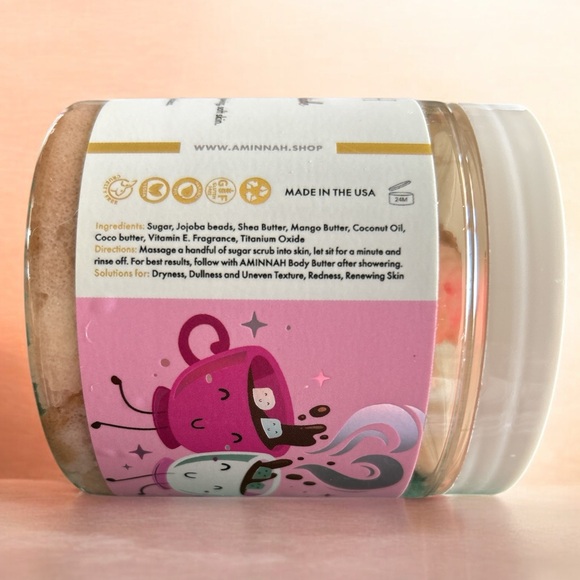 AMINNAH Baby It's Coco Outside Sugar Scrub - Pink - Picture 2 of 2